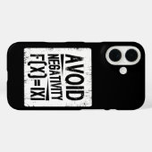 ネガティブさ回避!絶対値方程式ジョーク Case-Mate iPhoneケース (裏面 (横))
