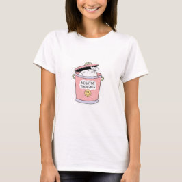 ネガティブな思考 ゴミ箱 楽しいセルフケア Tシャツ