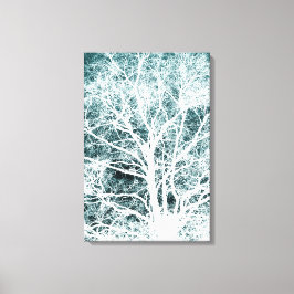 ネガティブイメージツリーパターン キャンバスプリント