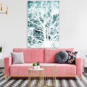 ネガティブイメージツリーパターン キャンバスプリント (インサイチュ (リビング))