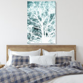 ネガティブイメージツリーパターン キャンバスプリント (インサイチュ (寝室))