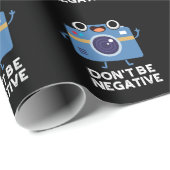 ネガティブカメラおもしろいを使用しないDark BG ラッピングペーパー (ロールコーナー)