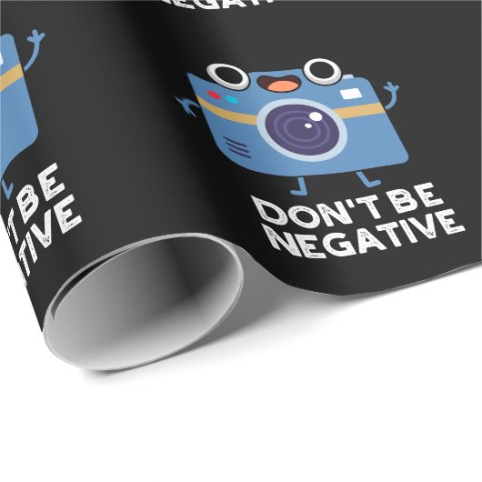 ネガティブカメラおもしろいを使用しないDark BG ラッピングペーパー (ロールコーナー)