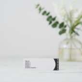 ネガティブフィルムストリッププロファイルカード スキニー名刺 (スタンド正面)