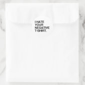 ネガティブTシャツなんて嫌いだ ラウンドシール (バッグ)