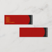 ネガフィルムのストリップのプロフィールカード スキニー名刺 (正面/裏面)