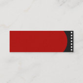 ネガフィルムのストリップのプロフィールカード スキニー名刺 (裏面)