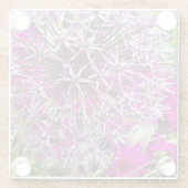ネギと夏の花 ガラスコースター (裏面)