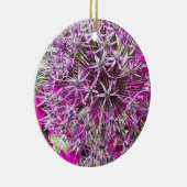 ネギと夏の花 セラミックオーナメント (右)