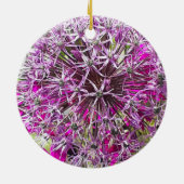 ネギと夏の花 セラミックオーナメント (裏面)