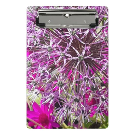 ネギと夏の花 ミニクリップボード (正面)