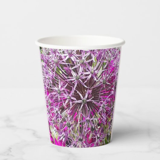 ネギと夏の花 紙コップ (裏面)