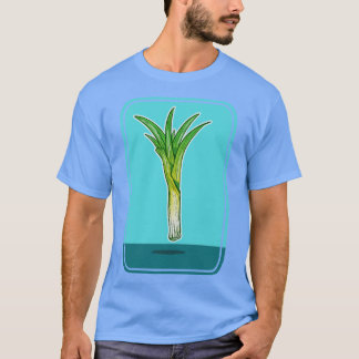 ネギの野菜植物 Tシャツ