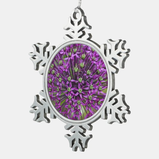 ネギ花 スノーフレークピューターオーナメント (右)