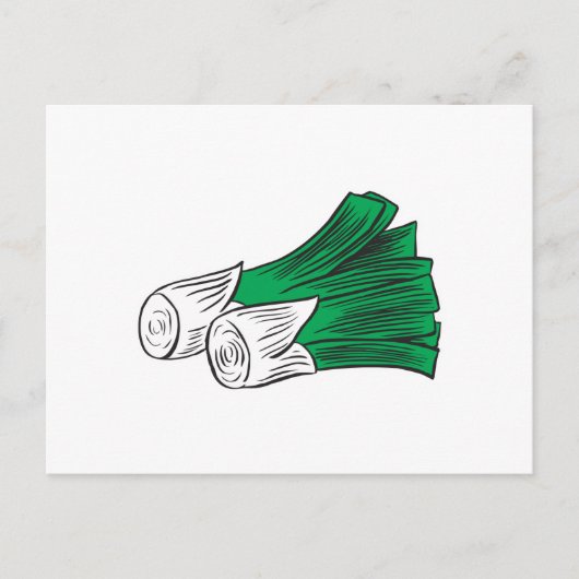 ネギ ポストカード (正面)