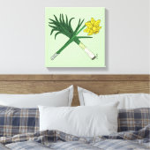 ネクと水仙の交差点 キャンバスプリント (インサイチュ (寝室))