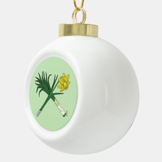 ネクと水仙の交差点 セラミックボールオーナメント (右)