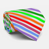 ネクカラフルストライプのティ ネクタイ (ロール)