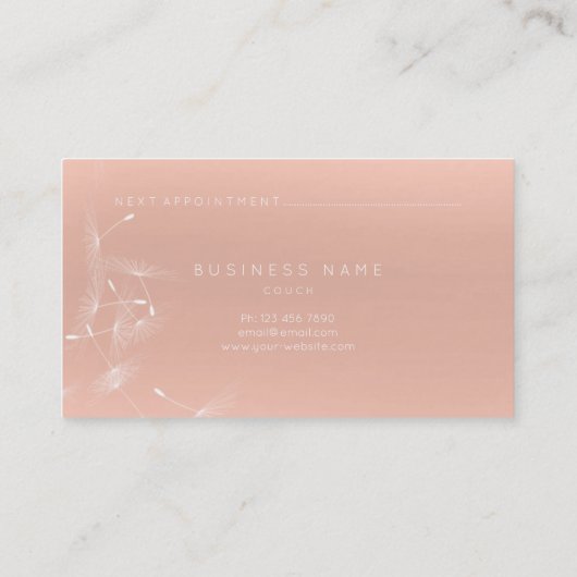 ネクストアポイントメントカードダンデグラデーションリオンスキニー赤面 予約カード (裏面)