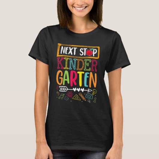 ネクストストップ幼稚園新学期先生スタッド Tシャツ (正面)