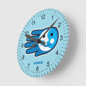 ネクストフルブルームーンスマイル ラウンド壁時計 (傾斜)