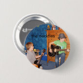 ネクタイのギタリストボタン 缶バッジ (正面&裏面)