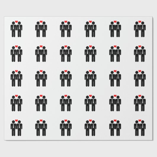 ネクタイの中の二結婚つの部屋 ラッピングペーパー (フラット)