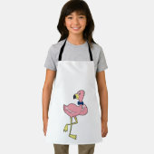 ネクタイの紳士フラミンゴ エプロン (インサイチュ)