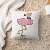 ネクタイの紳士フラミンゴ クッション (ブランケット)