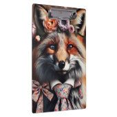 ネクタイをしたかわいい野生のキツネ クリップボード (右)