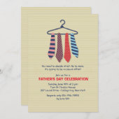 ネクタイズファーザーズデイ招待状 招待状 (正面/裏面)