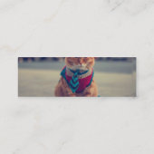 ネクタイ付きビジネス猫 スキニー名刺 (裏面)