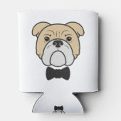 ネクタイ付きブルドッグ顔 缶クーラー (裏面)