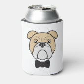 ネクタイ付きブルドッグ顔 缶クーラー (缶裏面)