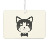 ネクタイ付き猫 カーエアーフレッシュナー (正面)