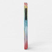 ネクタイ染はっきりした色の淡い水色の愛 Case-Mate iPhoneケース (裏面/左)