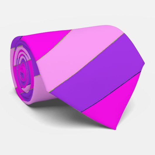 ネクタイ相棒パープルピンクホットピンクストライプ色 ネクタイ (ロール)