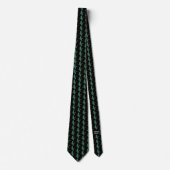 ネクタイ - アオサギ(黒) (正面)