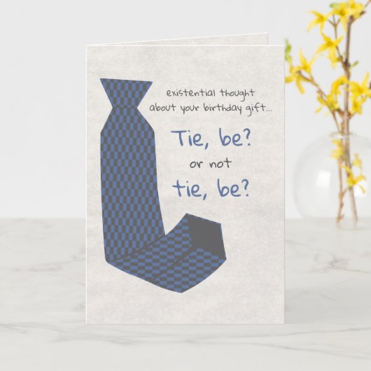 ネクタイ？ カード (黄色い花)