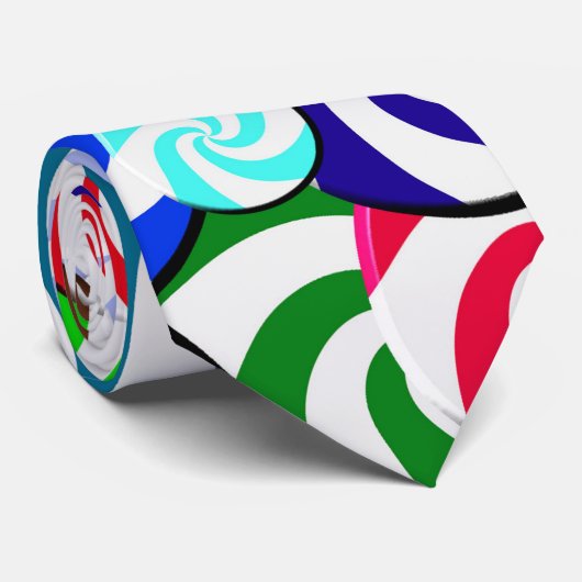 ネクタイ-キャンデーのコラージュ ネクタイ (ロール)