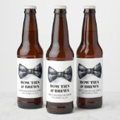 ネクタイ バチェラーパーティー ブライズメン ビールラベル (ボトル)