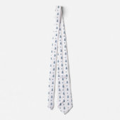 ネクタイ – 灰色のクリスマスツリー (裏面)