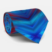 ネクタイ – 青と赤の色合い – マンダラデザイン (ロール)