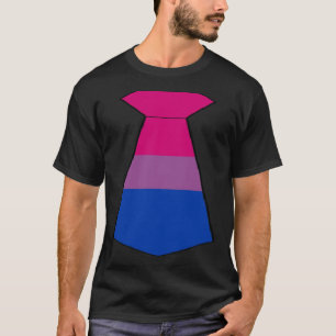 ネクタイTuxedoバイセクシャルプライド国旗の色 Tシャツ