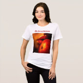 ネクタリンのキス - 親密な肖像 トライブレンドTシャツ (正面全面)