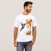 ネクターのささやき: ハチドリの喜び" Tシャツ (正面フル)
