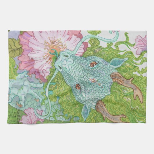 ネクター・ドラゴン キッチンタオル (横)