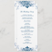 ネクラシックービーブルー鉄エレガント工詳細ズ結婚ズ プログラム (正面/裏面)