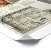 ネクルシ正教会の近くのフレスコ画 ポスター (角)