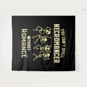 ネクロおもしろいマンサー踊り骨格 タペストリー (正面(横))